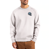 Cutter & Buck Detroit Lions Helmet Roam Recycled Raglan Pullover Sweatshirt